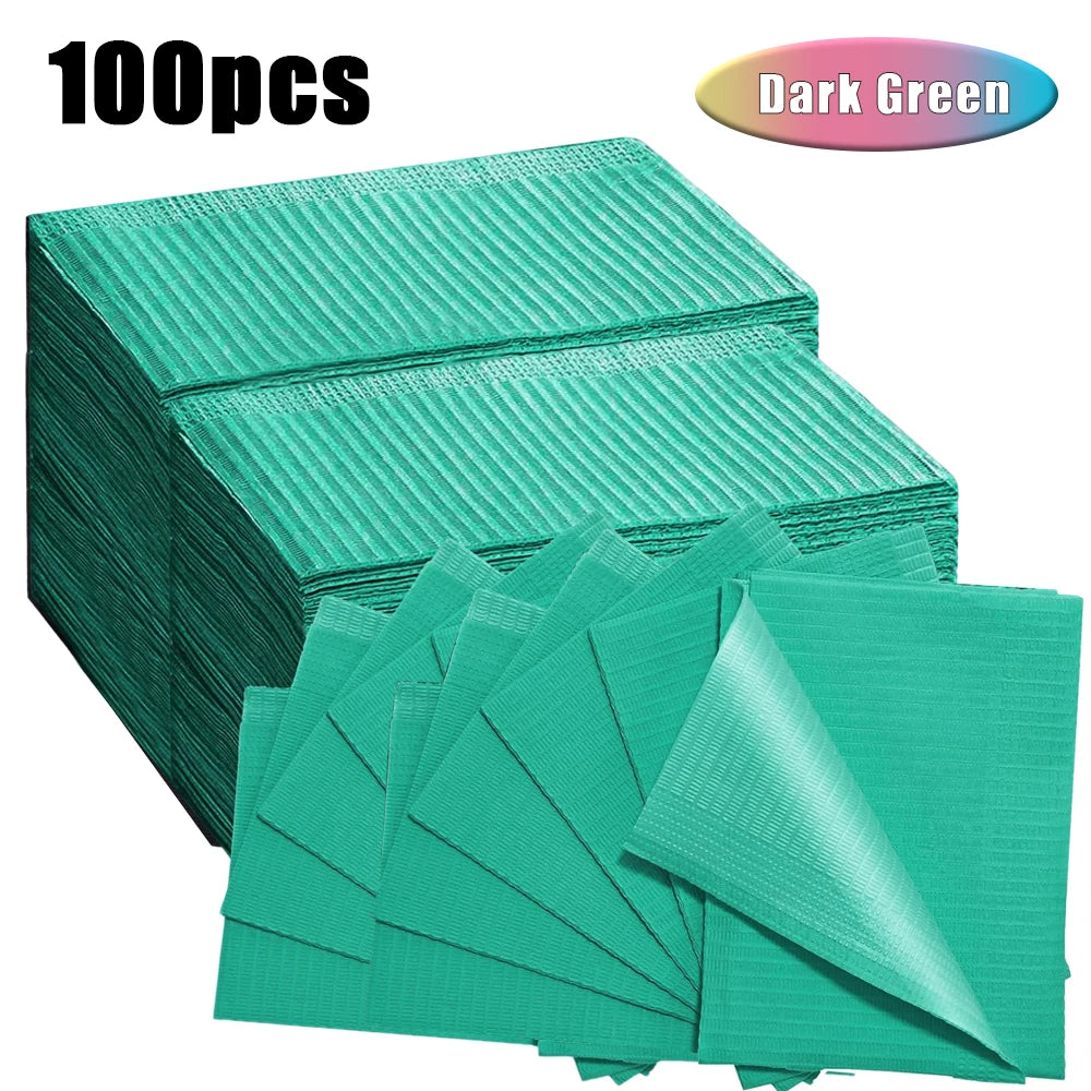 100/50/5pcs Disposable Waterproof Tattoo Clean Pad Wipes Dental