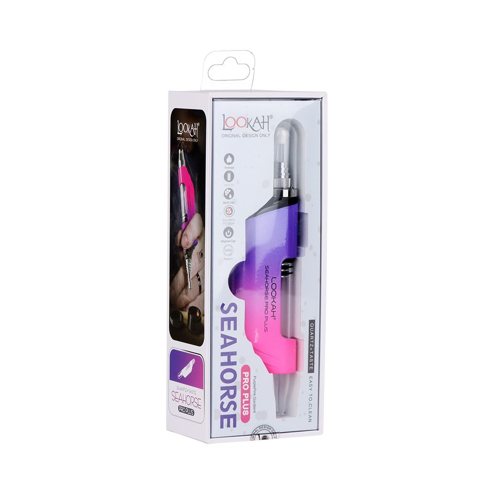 6CT DISPLAY - Lookah Seahorse PRO Plus Electric Dab Pen Ombre - 650mAh / Assorted Colors