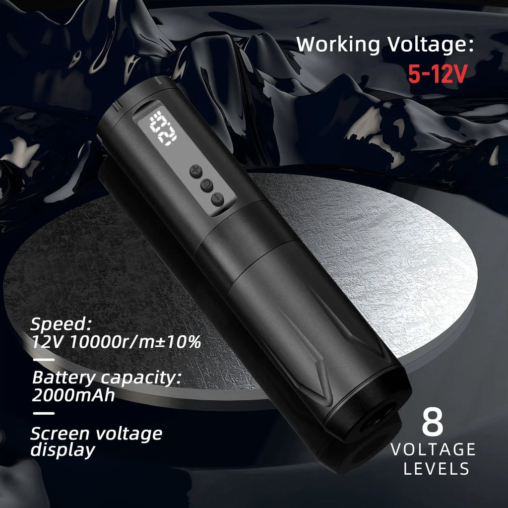 Wireless Rotary Tattoo Machine Pen Kit Tattoo Ink with Tattoo Cartridge Needles 3RL 5RL 7RM 9RM Professional Permanent Makeup