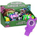 18CT DISPLAY - Cool Characters Silicone Hand Pipe - 3"- 4.25" / Assorted Colors & Characters