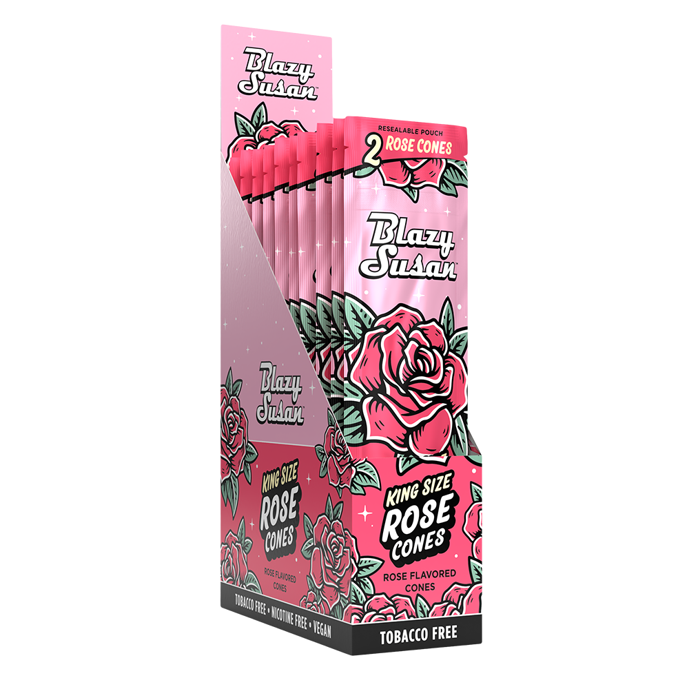 Blazy Susan King Size Pre-Rolled Rose Cones (Box of 10 x 2-Packs)