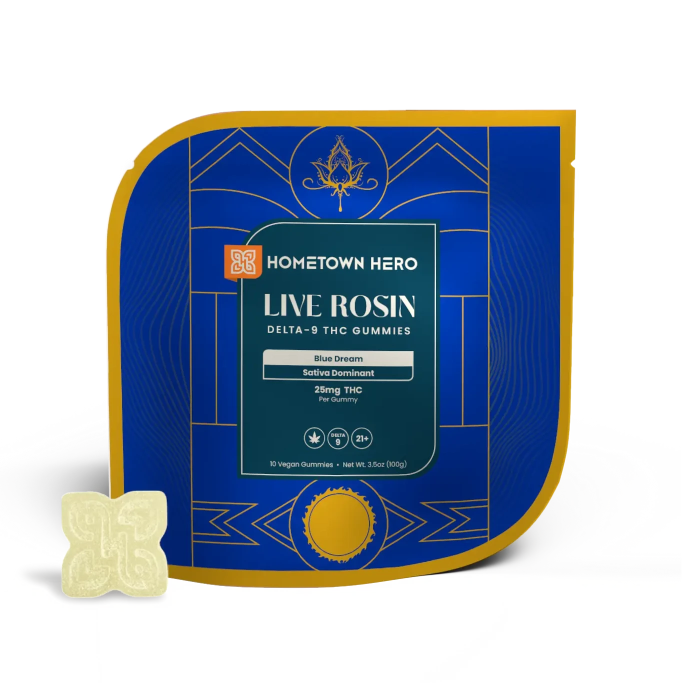 Hometown Hero - Delta 9 Live Rosin Gummies