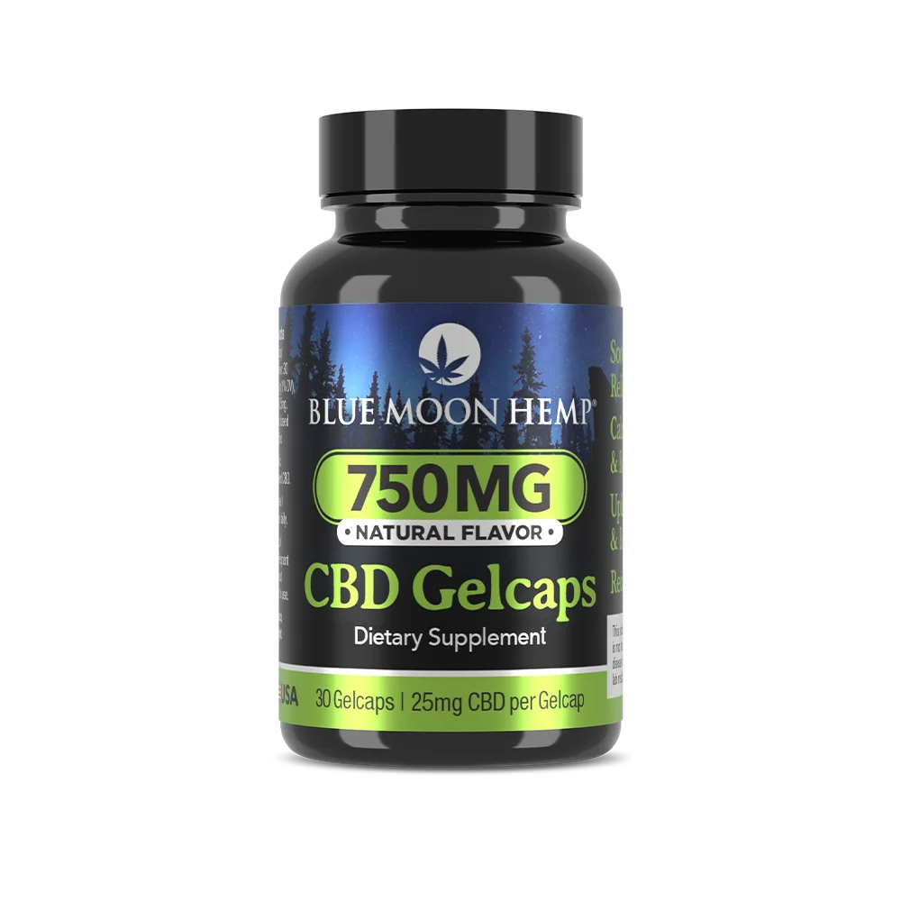 Blue Moon Hemp CBD Gel Caps 25mg