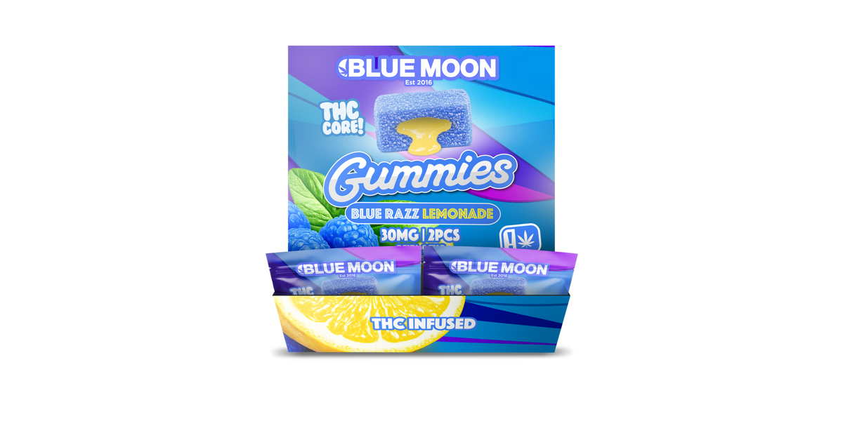 THC Infused Blue Razz Lemonade 30mg 40 PACKS