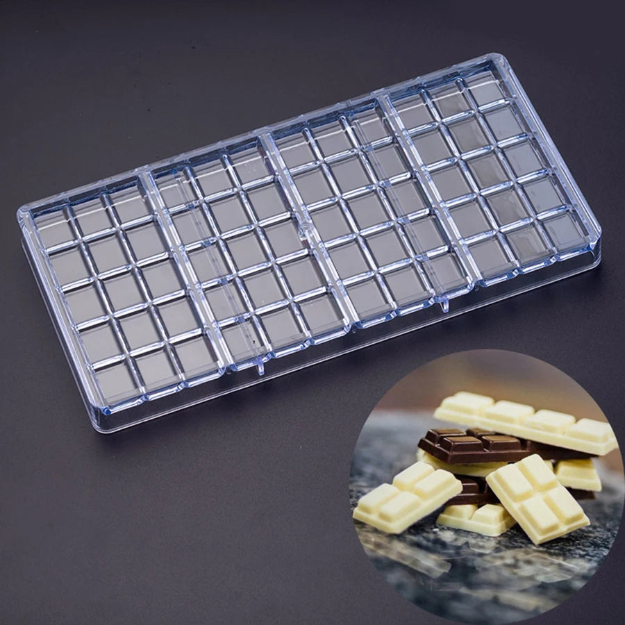 24 Styles Available Plastic Chocolate Mold Creative Rose Heart Diamond Cake Shape Kitchen Household Food Grade Candy Baking Mold
