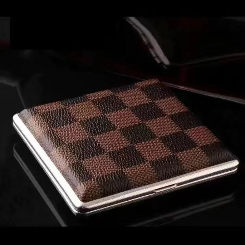 Metal Cigarette Case 20pcs Leather