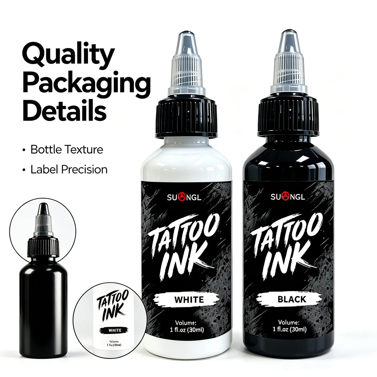 SUANGL 60ml White Tattoo Ink