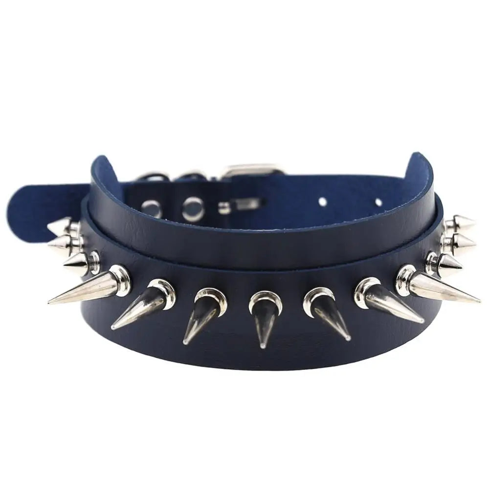 Punk Spiked Choker Collar