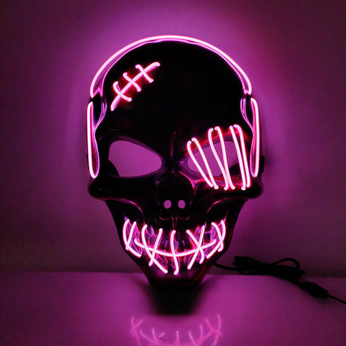 LED One-Eyed Pirate Halloween Mask