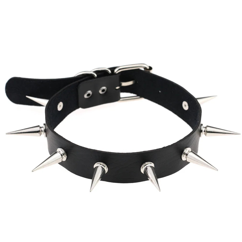 Gothic Punk Spike & Chain Choker Collection