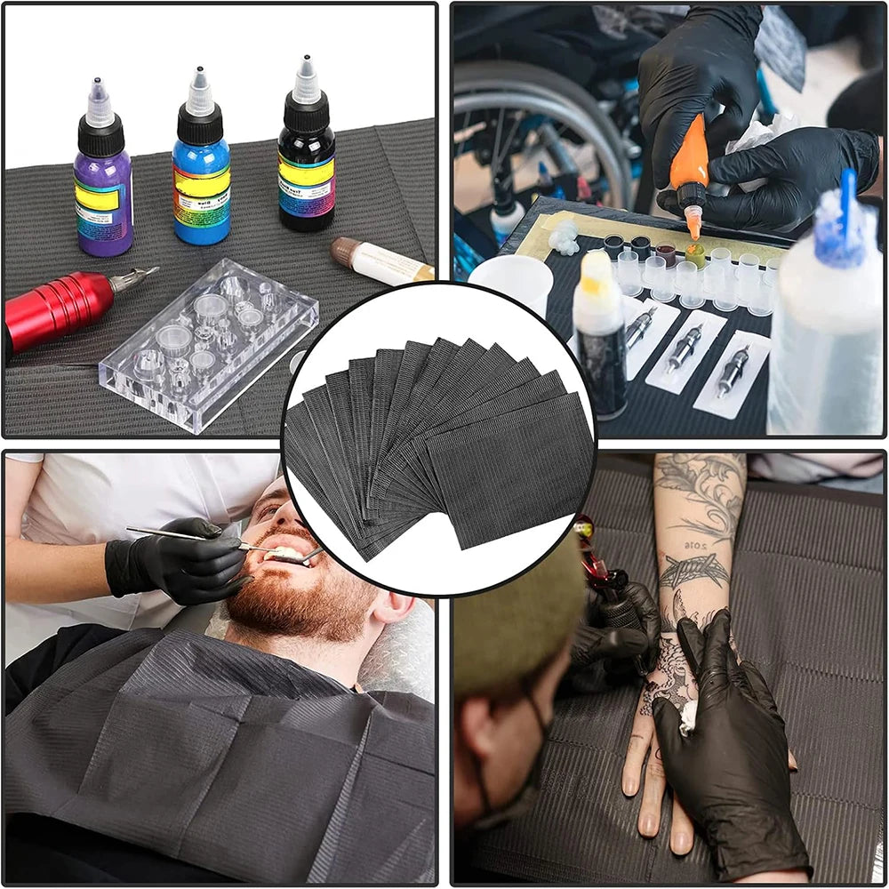 100/50/5pcs Disposable Waterproof Tattoo Clean Pad Wipes Dental