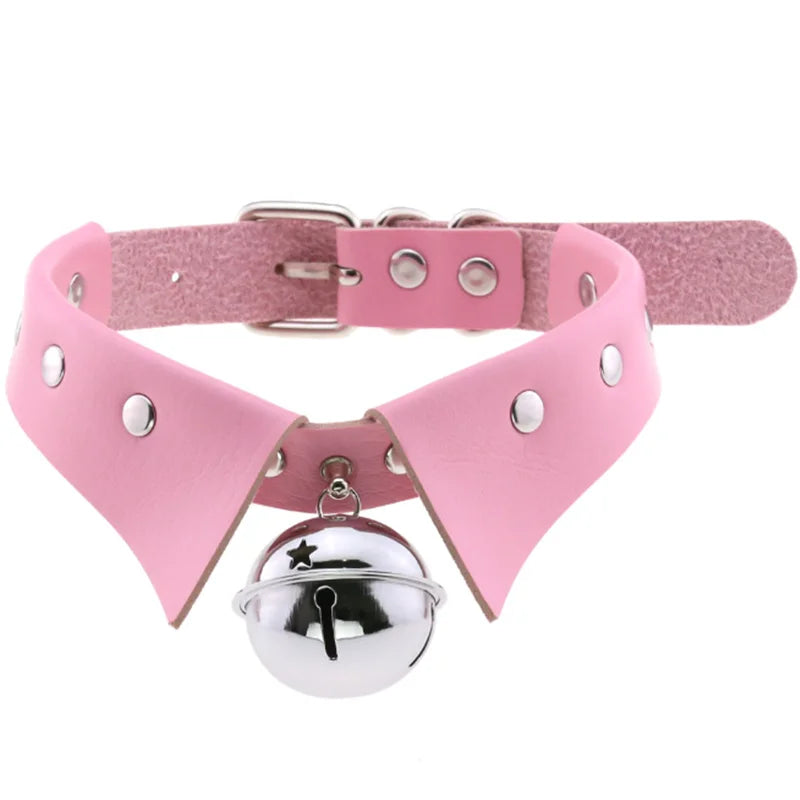 Punk Chain Heart Choker Collar