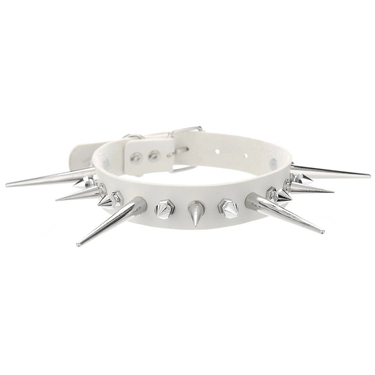 Gothic Punk Long Spike Choker