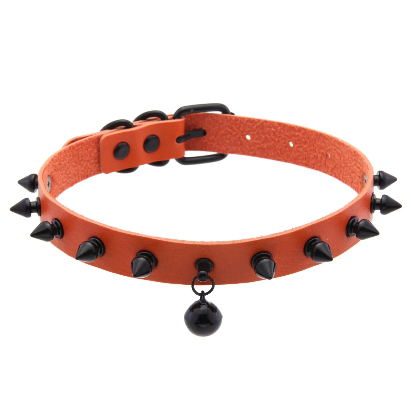 Punk Spiked Bell Choker
