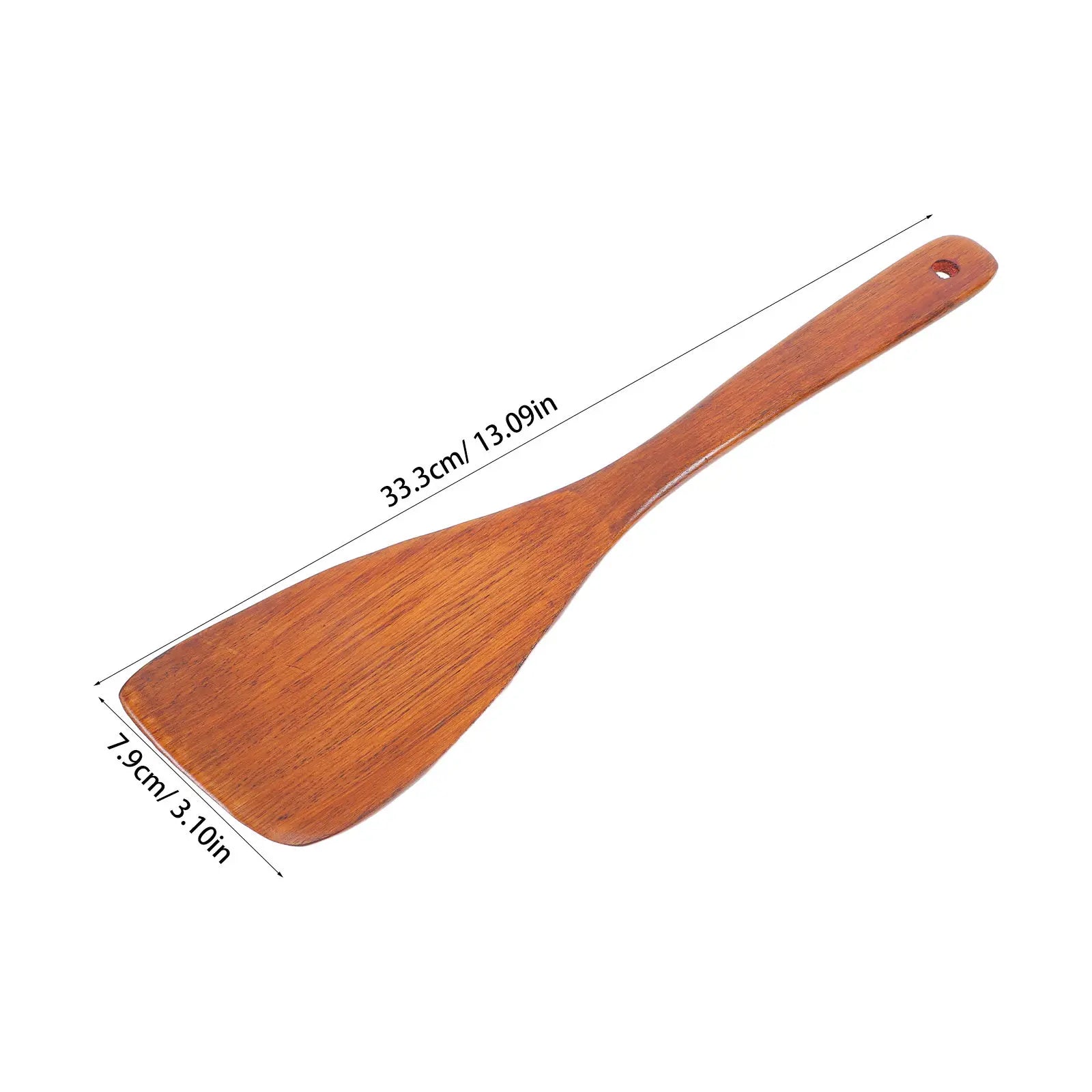 Wooden Spatula Nonstick Kitchen Utensils 12-Inch Ergonomic Right-Handed Turner for Stir-Frying Pancakes Eggs Cooking Tool