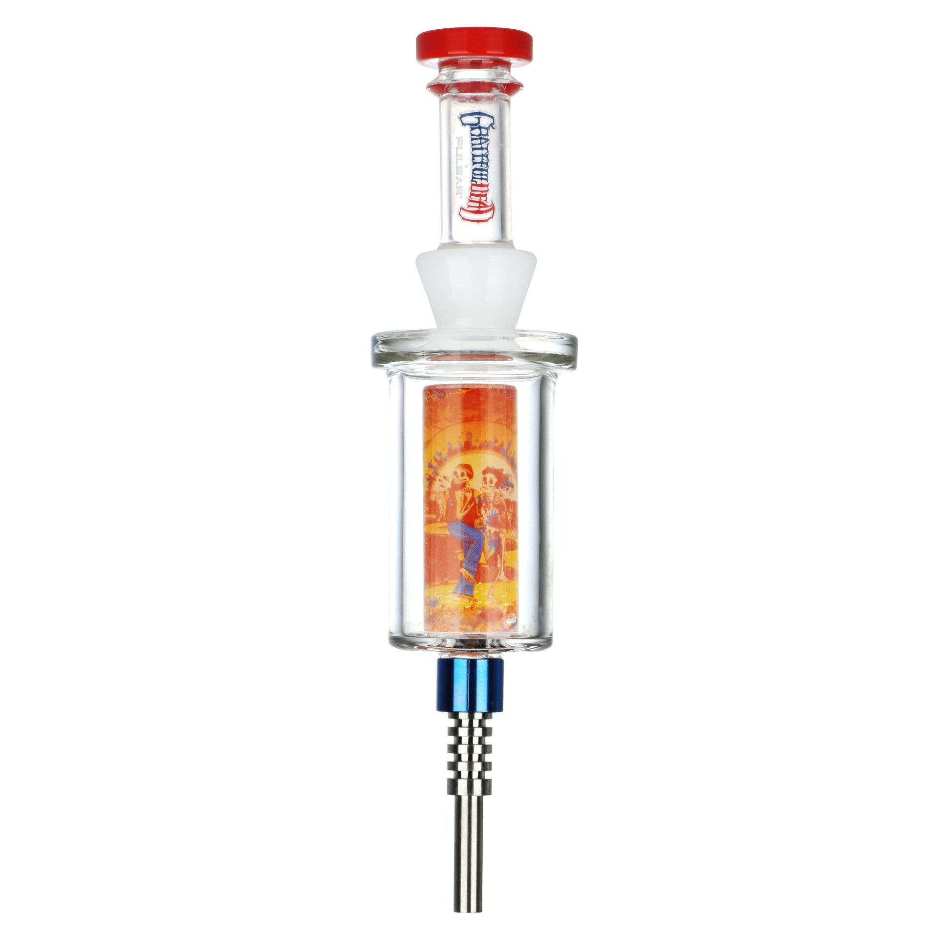 Grateful Dead x Pulsar Inside Print Vapor Vessel & SYF Dab Dish - 9.25" / Sunset Dance