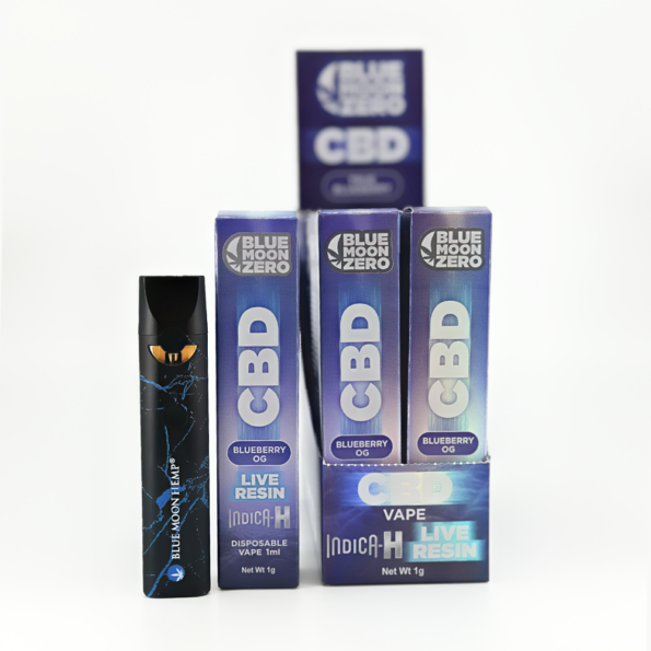 CBD Live Resin Disposable Vape Blueberry OG – 10 Pack