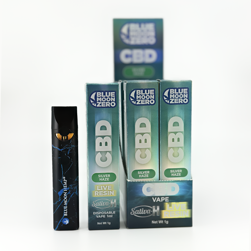 CBD Live Resin Disposable Vape Silver Haze – 10 Pack