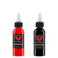 2-Pack 30ml Red & Black Tattoo Ink