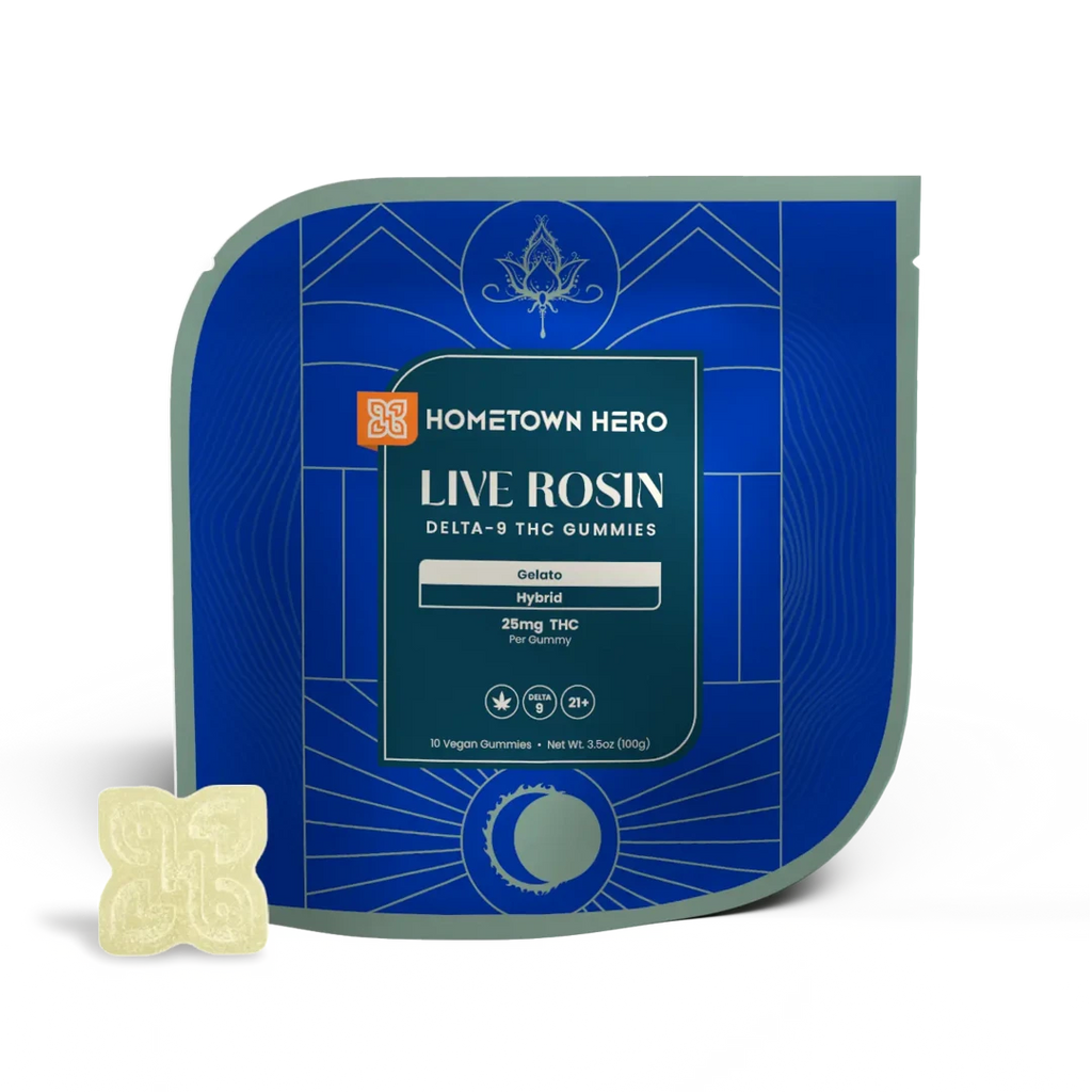 Hometown Hero - Delta 9 Live Rosin Gummies