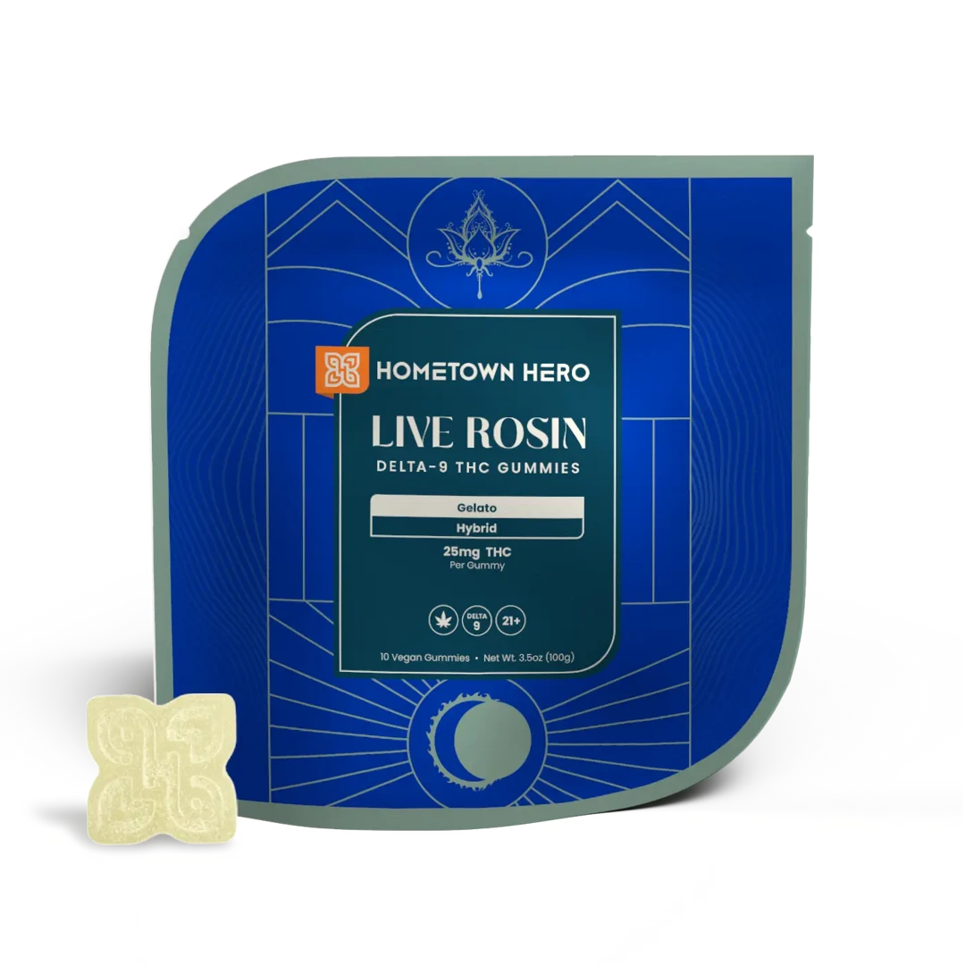 Hometown Hero - Delta 9 Live Rosin Gummies