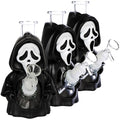 3CT BUNDLE - Scary Masked Glass & Vinyl Water Pipe - 6.6" / 14mm F