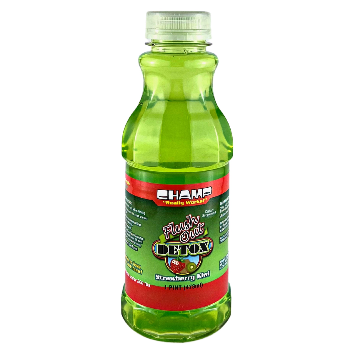 Champ Flush Out Detox — Strawberry Kiwi — 16 fl oz