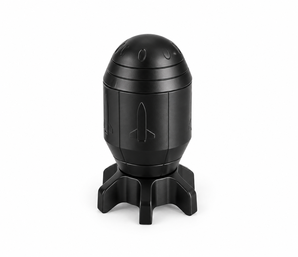 Clickit GH-8152 Atomic Bomb Torch Lighter in Black, closed, on white background