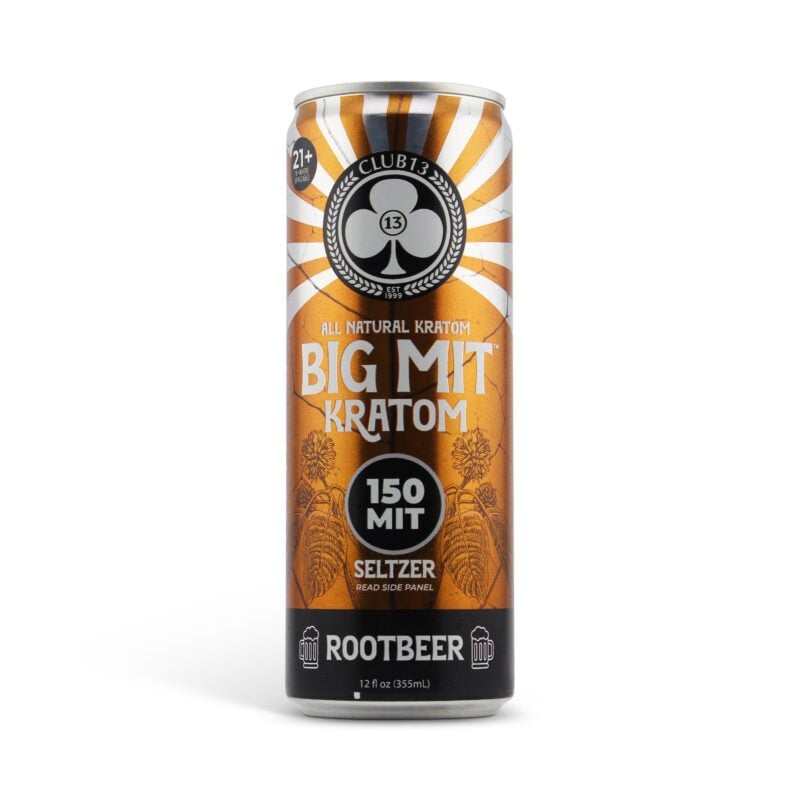 Club13 BIG MIT Root Beer 150 MIT 12oz single can on white background