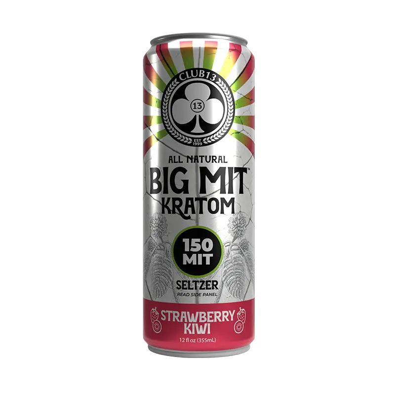 Club13 BIG MIT Strawberry Kiwi Kratom Seltzer 150 MIT