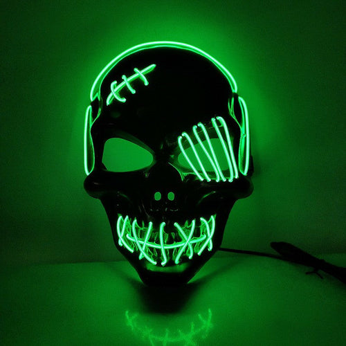 LED One-Eyed Pirate Halloween Mask
