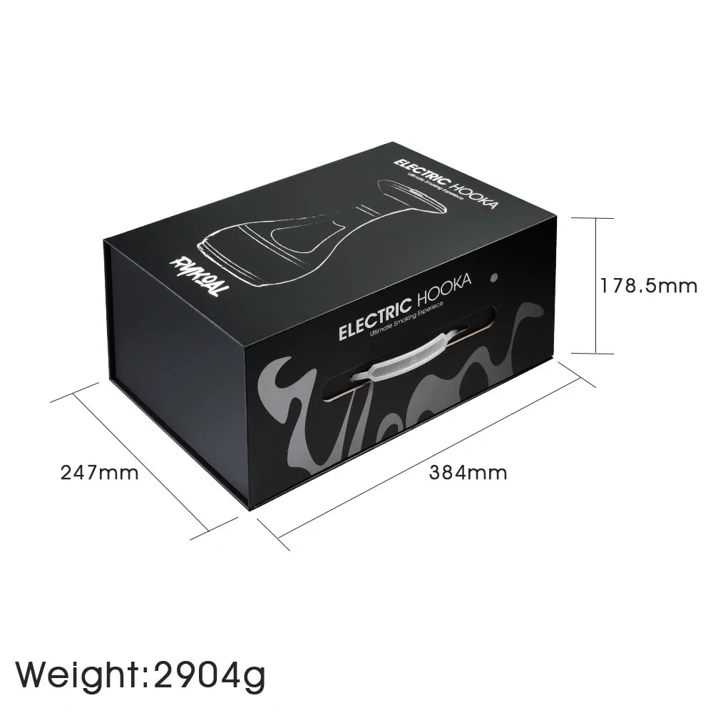 Electrical Shisha Hookah Set 2025 Luxury Electric Portable Stainless Steel Acrylic Hookah High Quality Shisha With LED Display