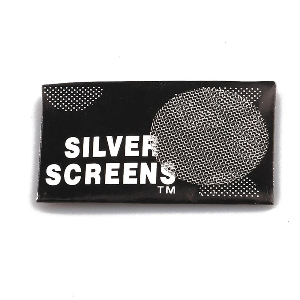 50/100PCS Tobacco Pipe Mesh Filter Silver Screen Hookah Water Pipe 20mm Thick Multifunctional Smoking Accessories