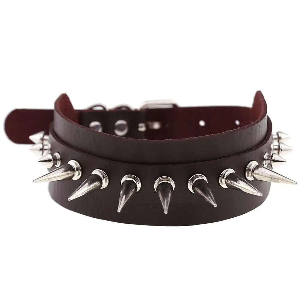 Punk Spiked Choker Collar