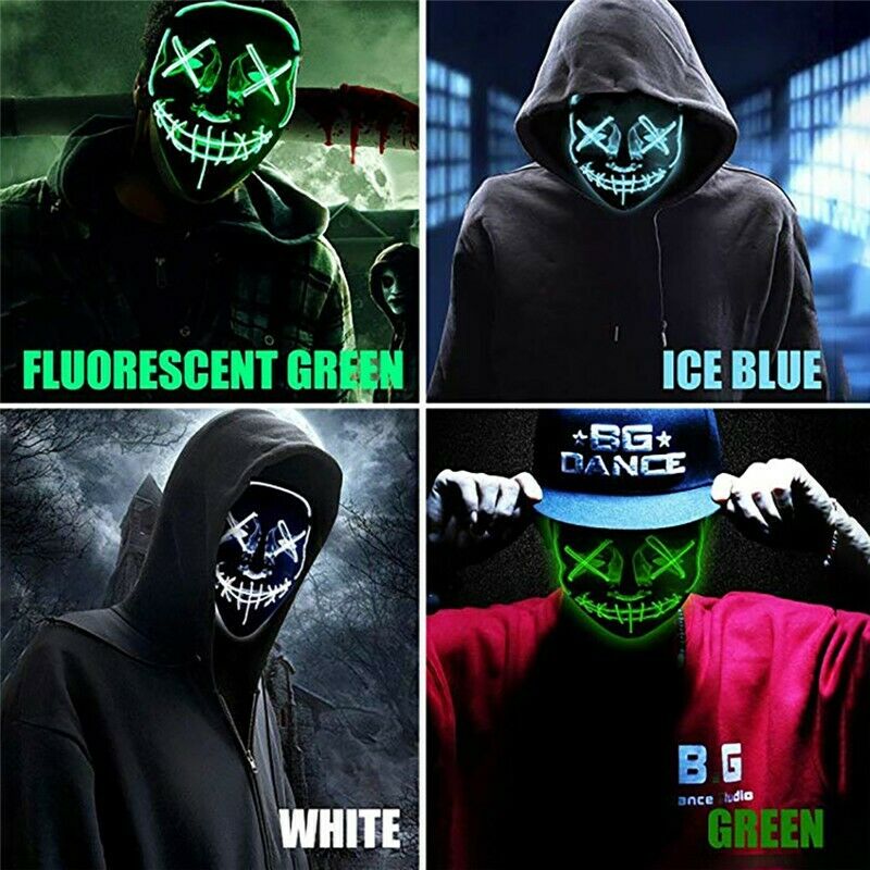 Green Halloween Cosplay Mask