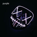 Purple Halloween Cosplay Mask