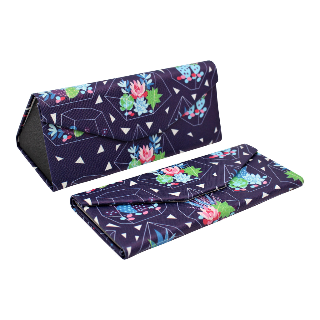 REAL SIC Cactus PU Leather Glasses Case – Succulent Terrarium