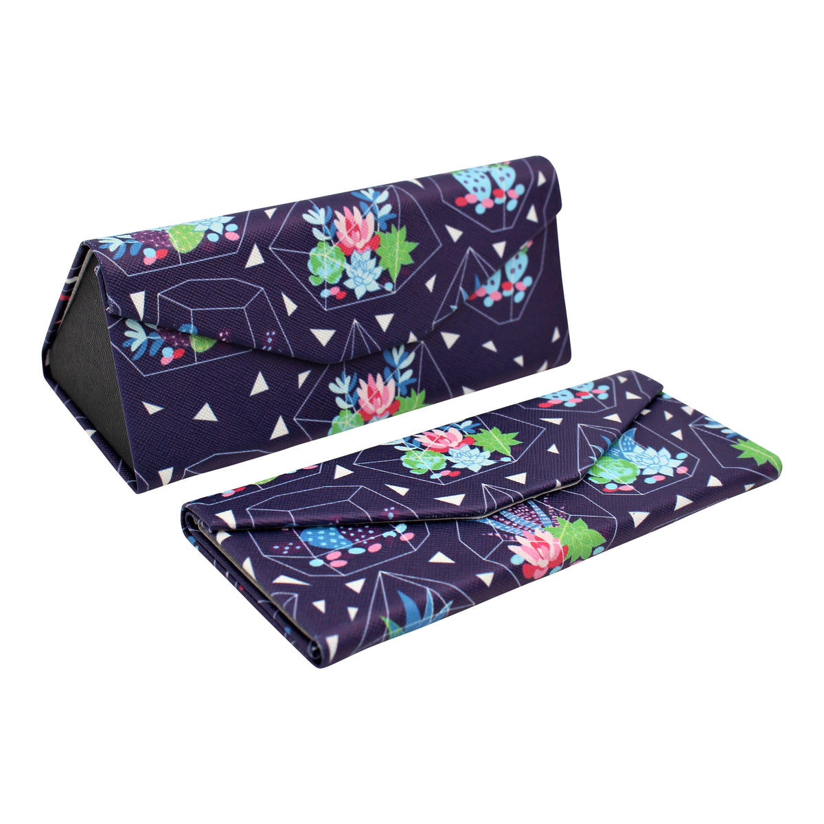 REAL SIC Cactus PU Leather Glasses Case – Succulent Terrarium