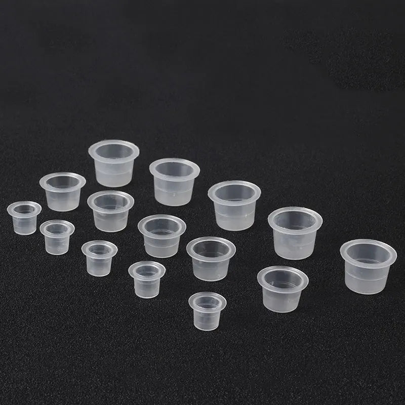 100pc S/M/L Plastic Disposable Microblading Tattoo Ink Cups Permanent
