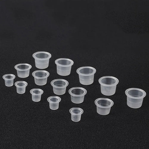 100pc S/M/L Plastic Disposable Microblading Tattoo Ink Cups Permanent