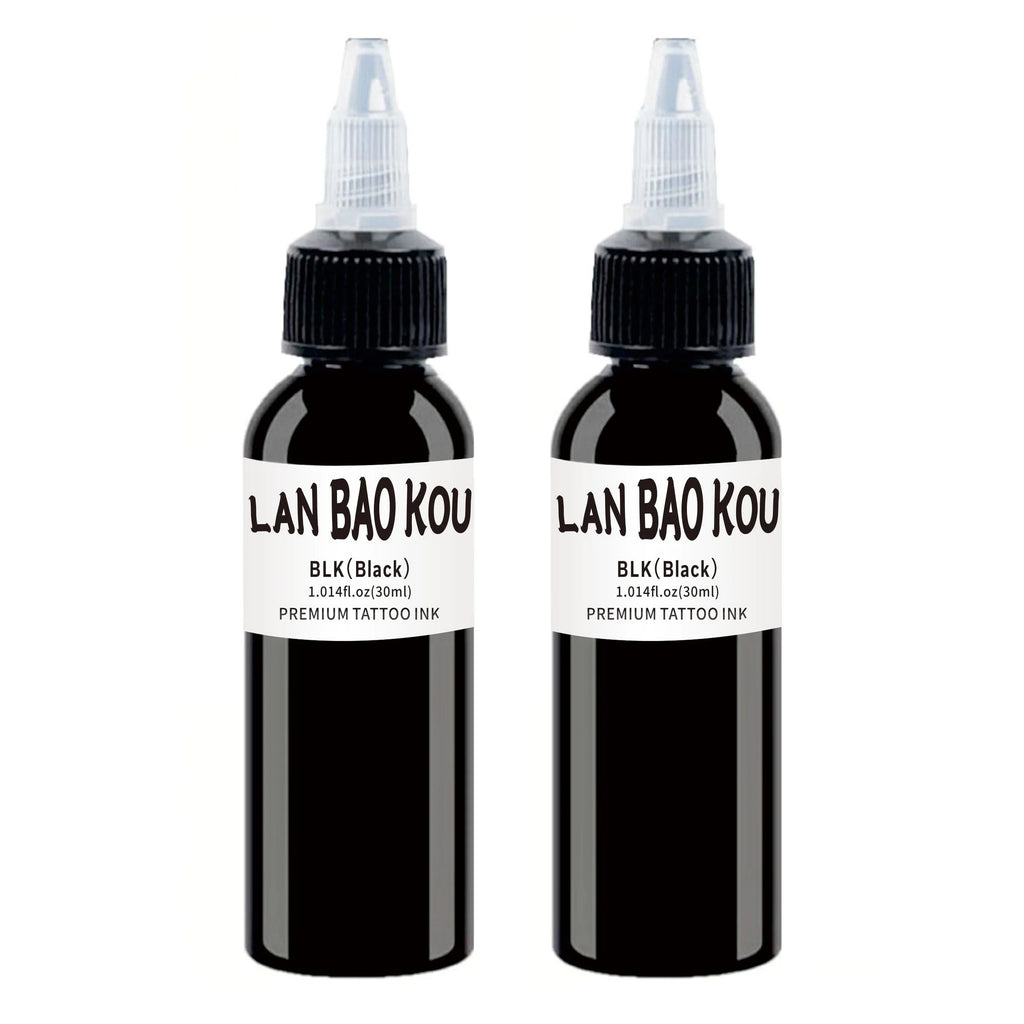 2-Pack 30ml Ultra-Deep Black Tattoo Ink