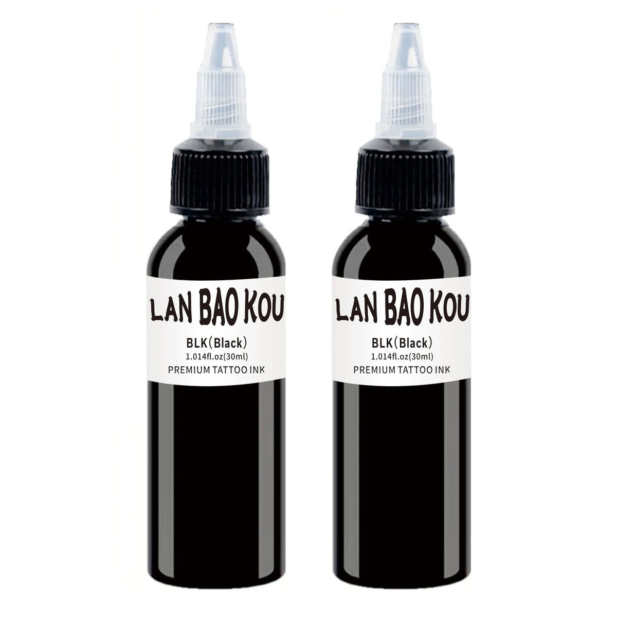 2-Pack 30ml Ultra-Deep Black Tattoo Ink