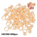 1000/500/100PCS Tattoo Ink Ring Cups Silicone Tattoo Ink Holder Pigment Container for Microblading Eyebrow Pigment Tattoo Supply
