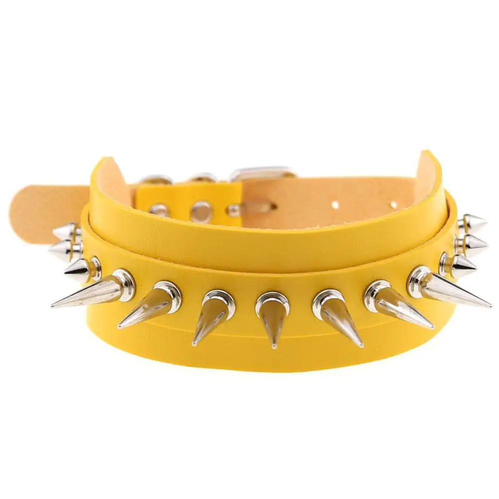 Punk Spiked Choker Collar