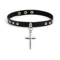 Gothic Punk Faux Leather Choker Necklaces