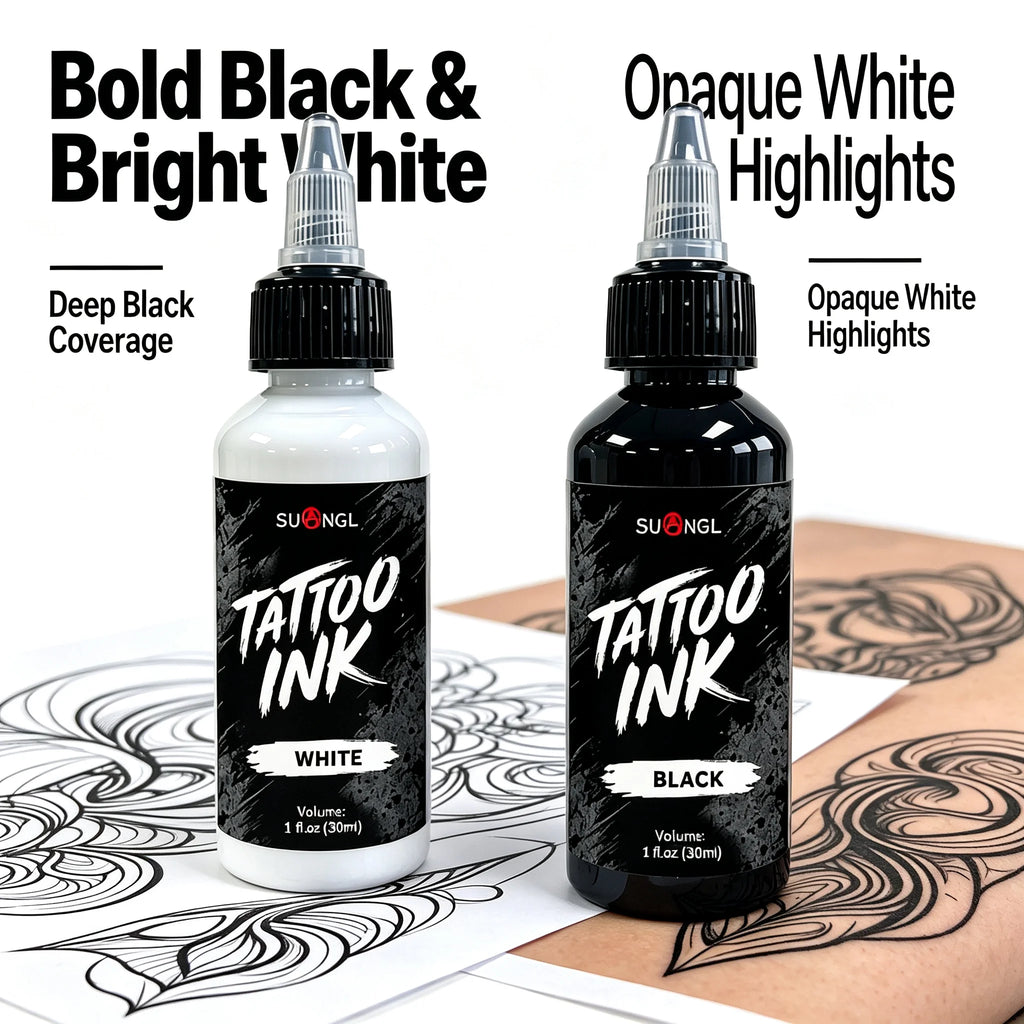 SUANGL 60ml White Tattoo Ink