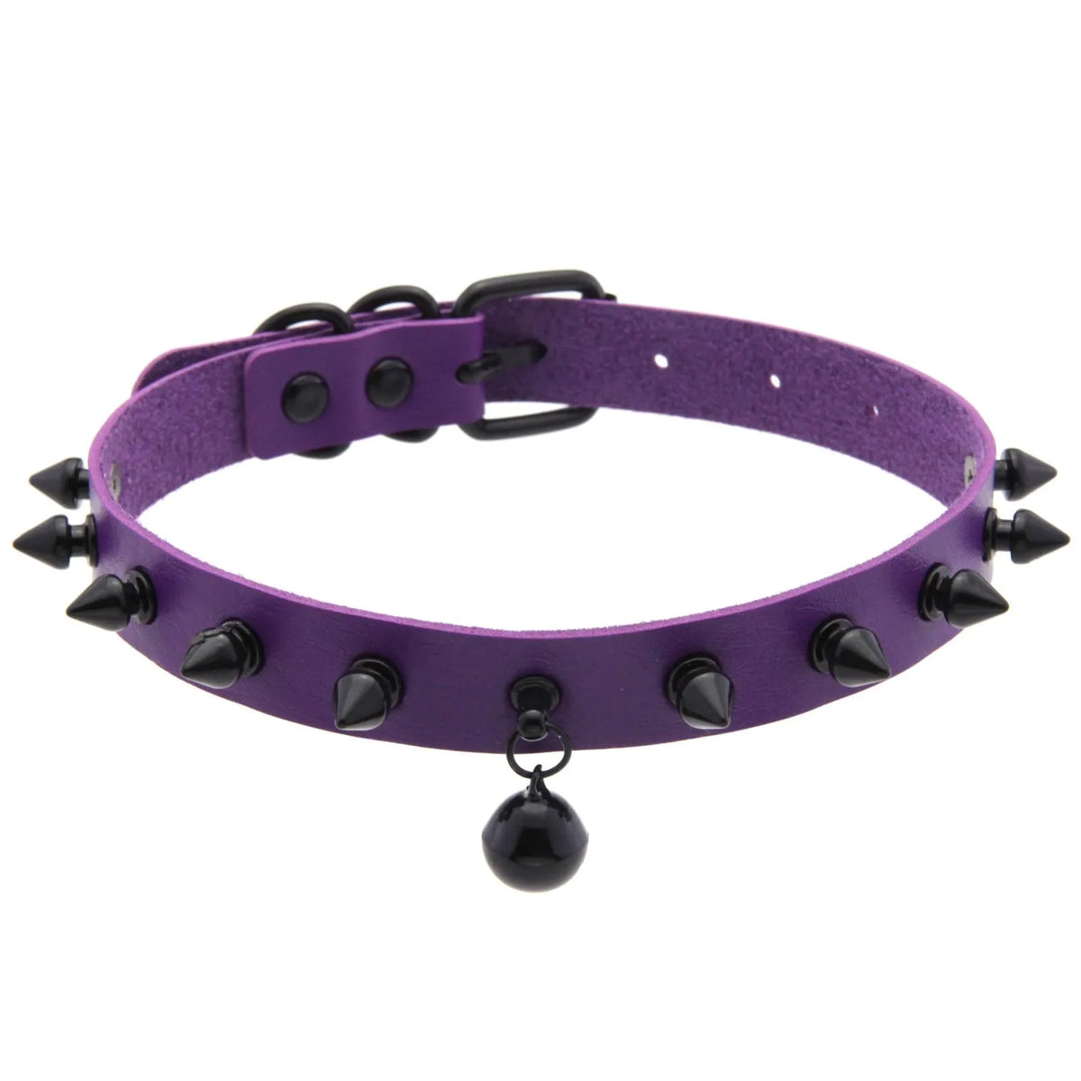 Punk Spiked Bell Choker