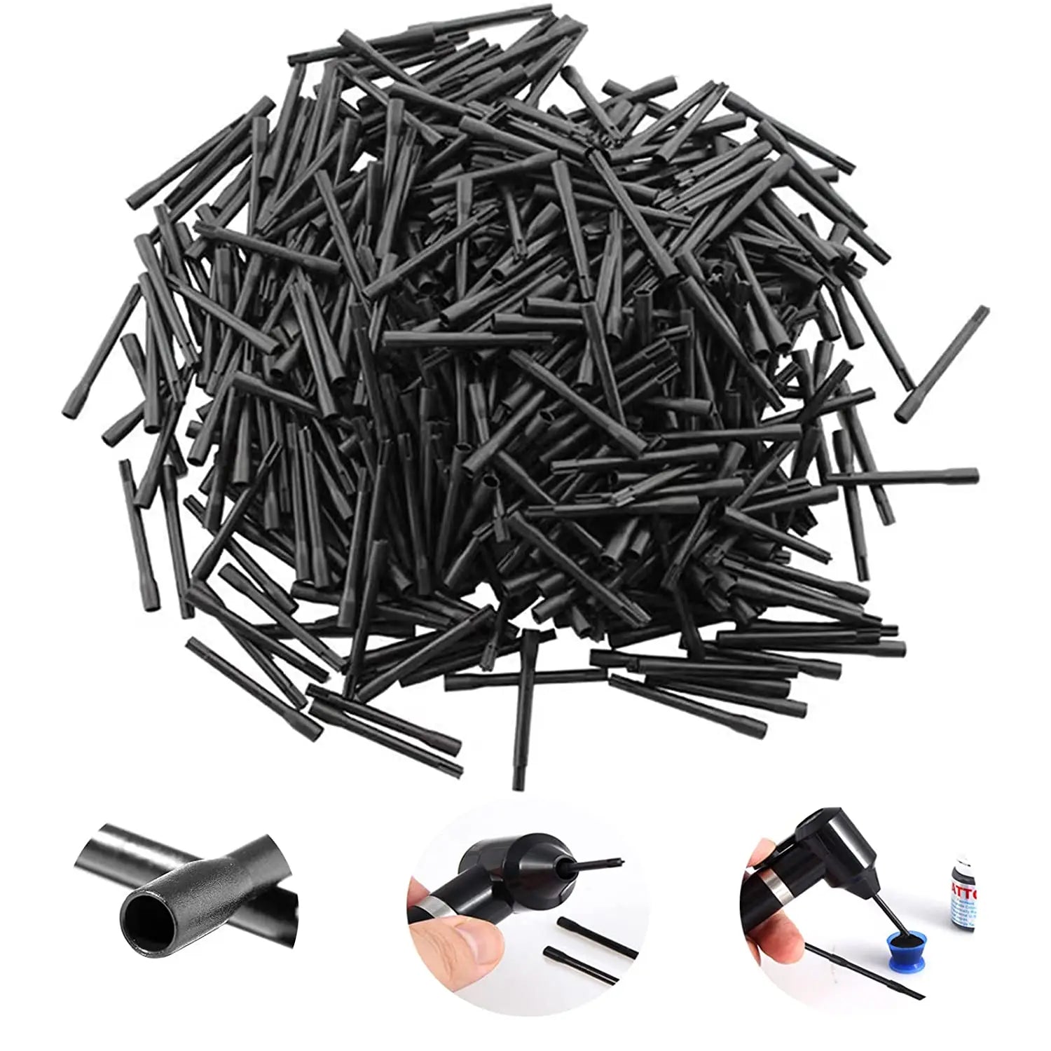 100Pcs Tattoo Ink Mixer Sticks Tattoo Pigment Mixing Sticks Plastic Stirring Rods Makeup Eyebrow Microblading Tool for Tattoo