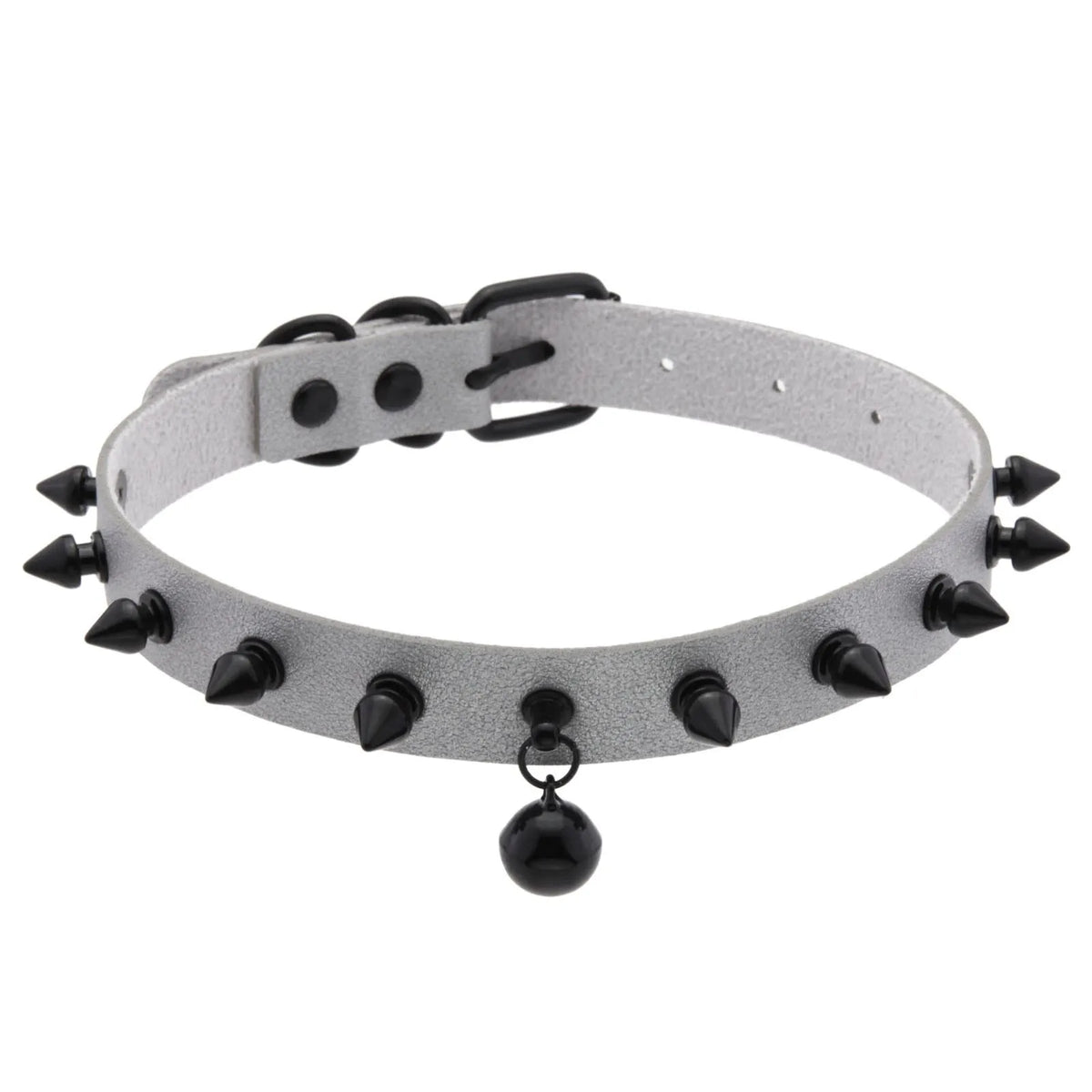 Punk Spiked Bell Choker
