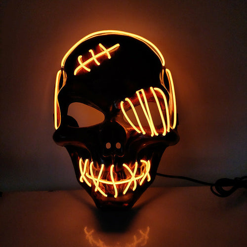LED One-Eyed Pirate Halloween Mask